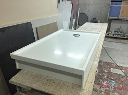 Душевой поддон из искусственного камня Staron SP016 Solid Pure White 120х90 Душевой поддон из искусственного камня Staron SP016 Solid Pure White 120х90