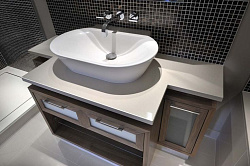 Раковина накладная из искусственного камня Technistone Crystal Absolute White Раковина накладная из искусственного камня Technistone Crystal Absolute White