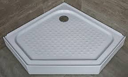 Душевой поддон из искусственного камня Staron SQ019 Solid Quasar White 100х100 Душевой поддон из искусственного камня Staron SQ019 Solid Quasar White 100х100