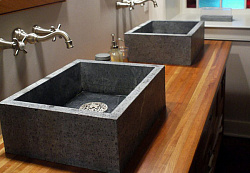 Раковина серая из искусственного камня Technistone Harmonia Yosemite Раковина серая из искусственного камня Technistone Harmonia Yosemite